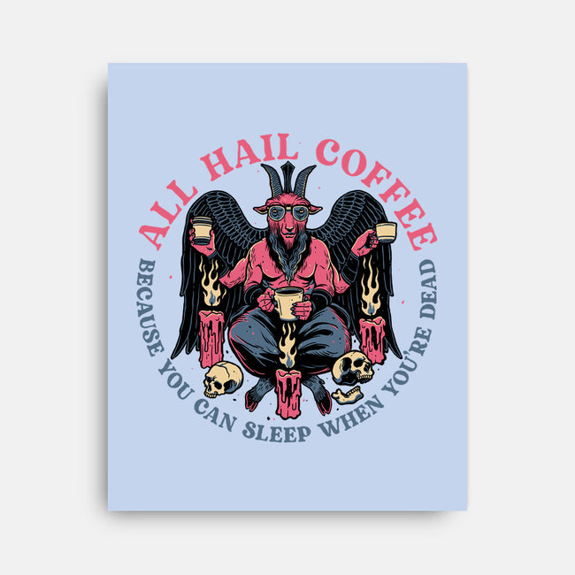 All Hail Coffee-none stretched canvas-momma_gorilla