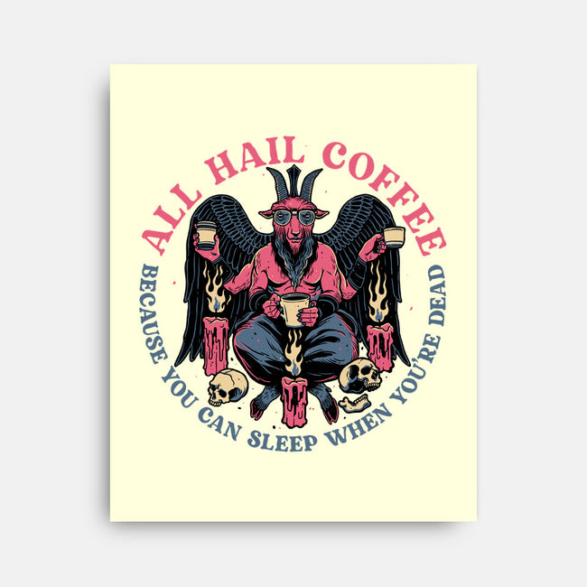 All Hail Coffee-none stretched canvas-momma_gorilla