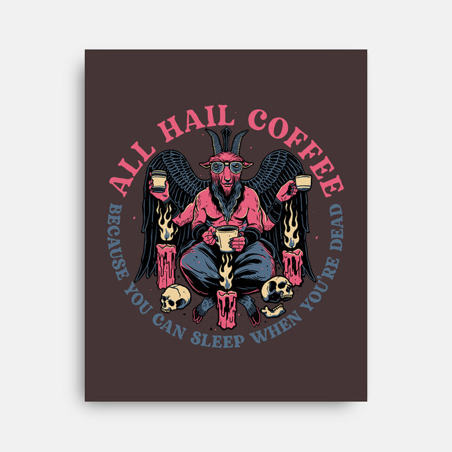 All Hail Coffee-none stretched canvas-momma_gorilla