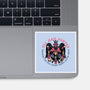 All Hail Coffee-none glossy sticker-momma_gorilla