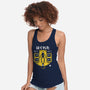 Cat And Robots-womens racerback tank-Logozaste