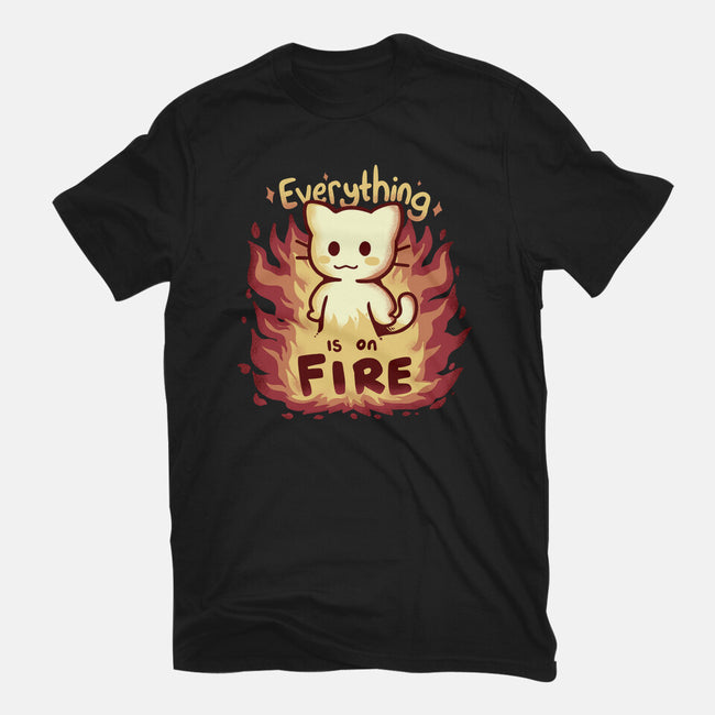 Everything Is On Fire-mens premium tee-TechraNova