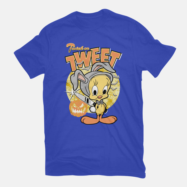 Twick Or Tweet-womens fitted tee-palmstreet