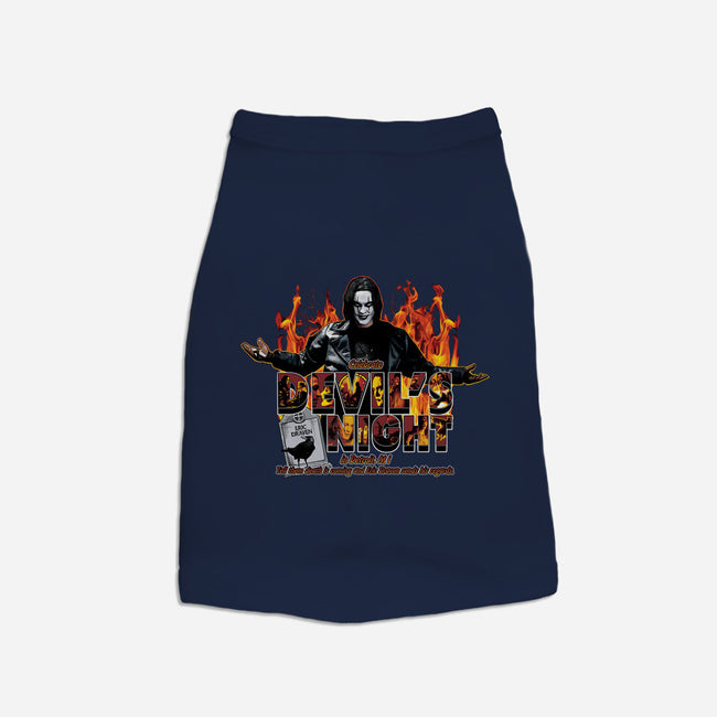 Devil's Night In Detroit-cat basic pet tank-goodidearyan
