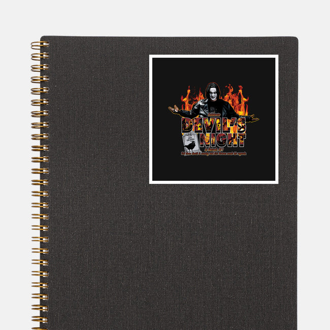 Devil's Night In Detroit-none glossy sticker-goodidearyan