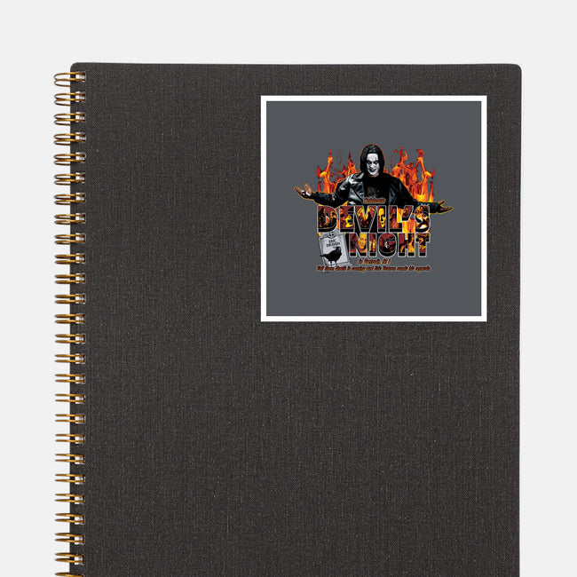 Devil's Night In Detroit-none glossy sticker-goodidearyan
