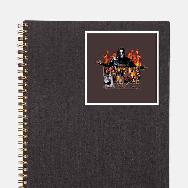 Devil's Night In Detroit-none glossy sticker-goodidearyan