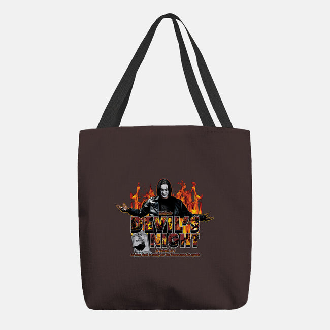 Devil's Night In Detroit-none basic tote bag-goodidearyan