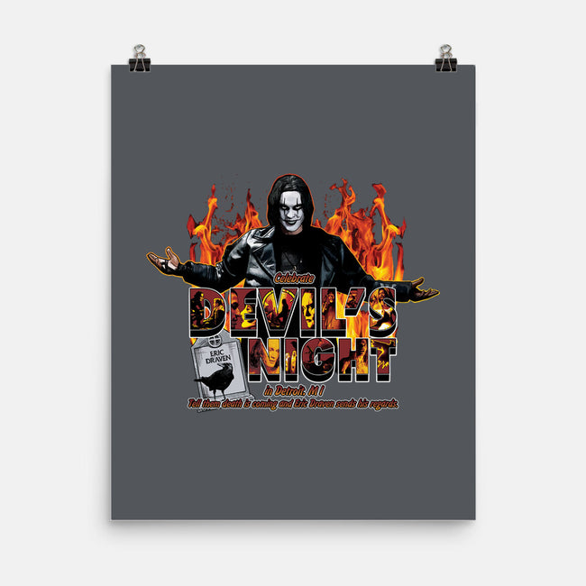 Devil's Night In Detroit-none matte poster-goodidearyan