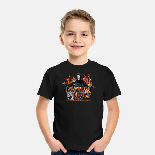 Devil's Night In Detroit-youth basic tee-goodidearyan
