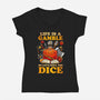 Gamble Dice-womens v-neck tee-Vallina84