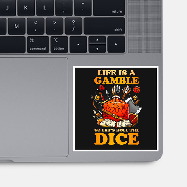 Gamble Dice-none glossy sticker-Vallina84