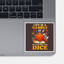Gamble Dice-none glossy sticker-Vallina84