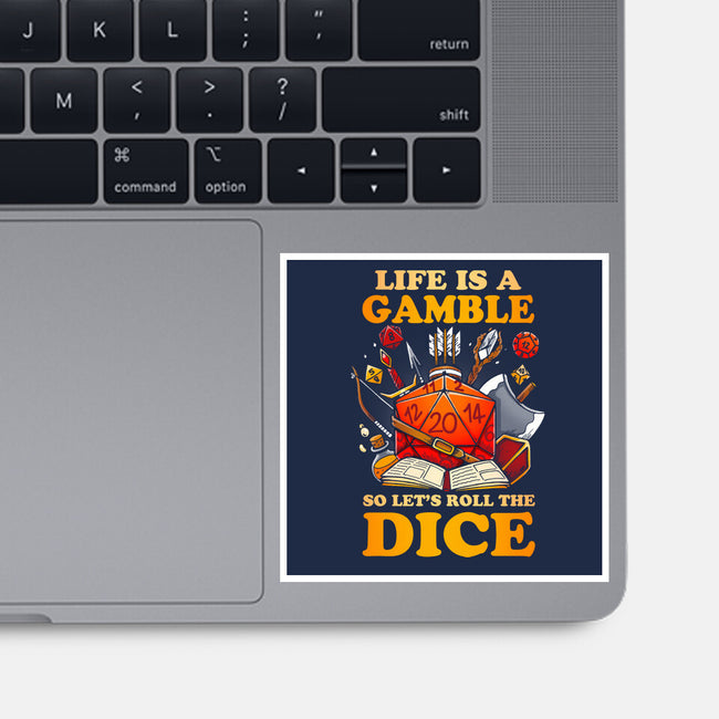 Gamble Dice-none glossy sticker-Vallina84