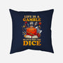 Gamble Dice-none removable cover throw pillow-Vallina84