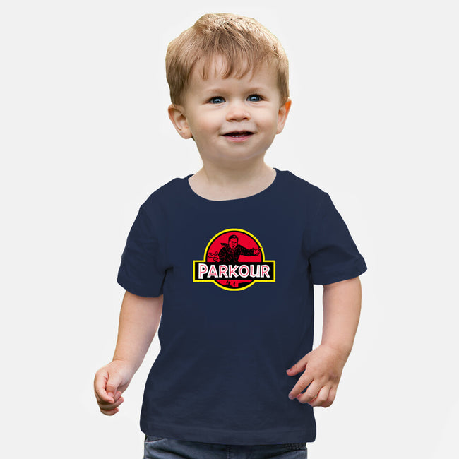 Parkour!-baby basic tee-Raffiti
