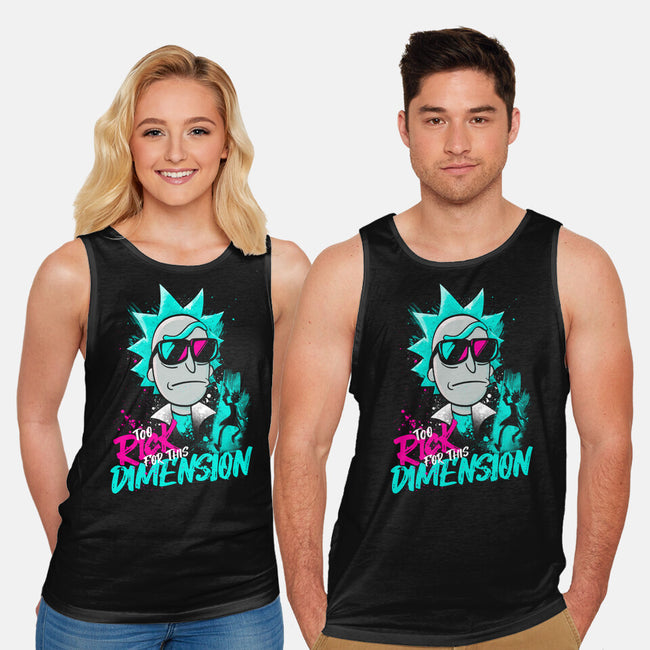 Too Rick For This Dimension-unisex basic tank-teesgeex