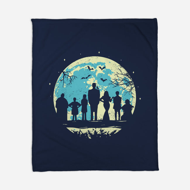 Addams Moon-none fleece blanket-turborat14
