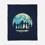Addams Moon-none fleece blanket-turborat14