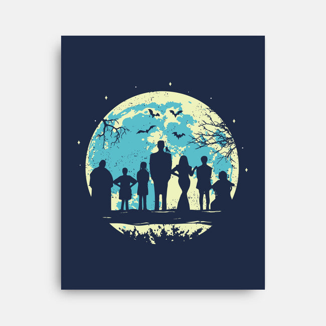 Addams Moon-none stretched canvas-turborat14