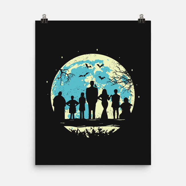 Addams Moon-none matte poster-turborat14