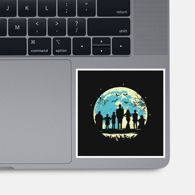 Addams Moon-none glossy sticker-turborat14