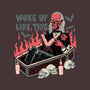 Woke Up Like This-none polyester shower curtain-momma_gorilla