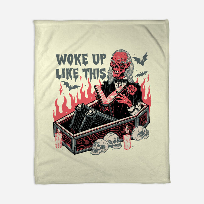 Woke Up Like This-none fleece blanket-momma_gorilla