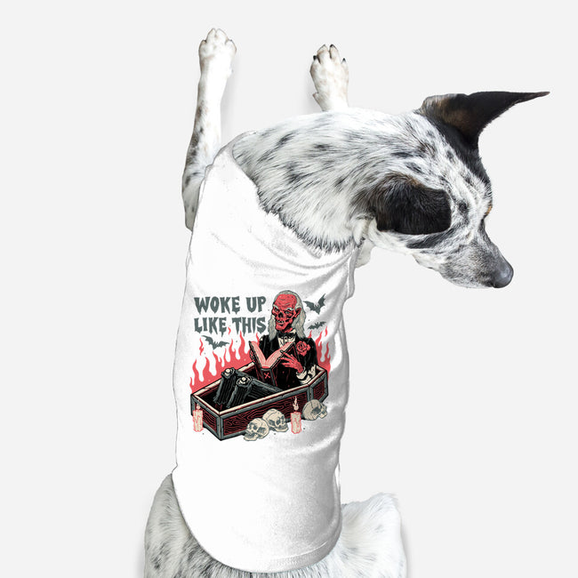Woke Up Like This-dog basic pet tank-momma_gorilla