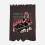 Woke Up Like This-none polyester shower curtain-momma_gorilla
