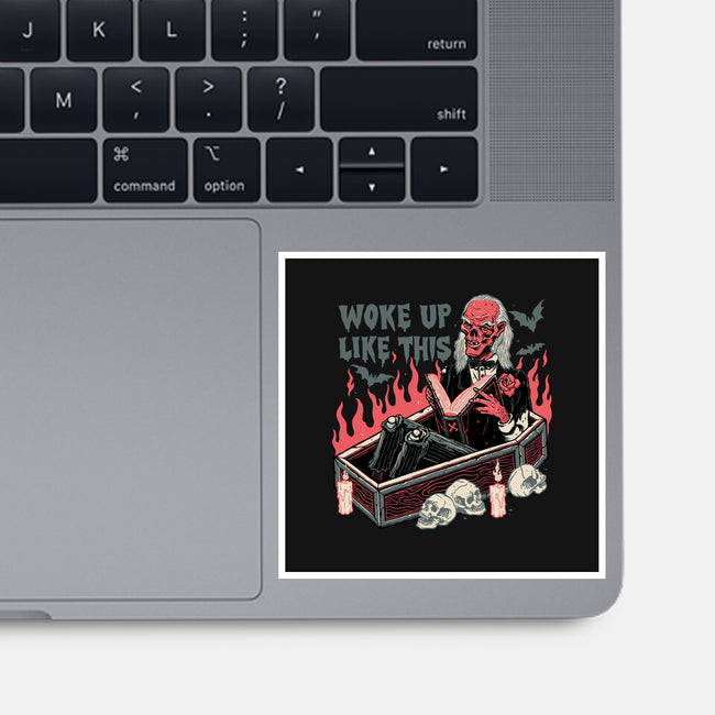 Woke Up Like This-none glossy sticker-momma_gorilla