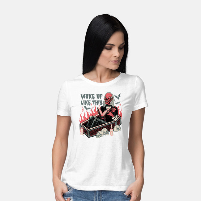 Woke Up Like This-womens basic tee-momma_gorilla