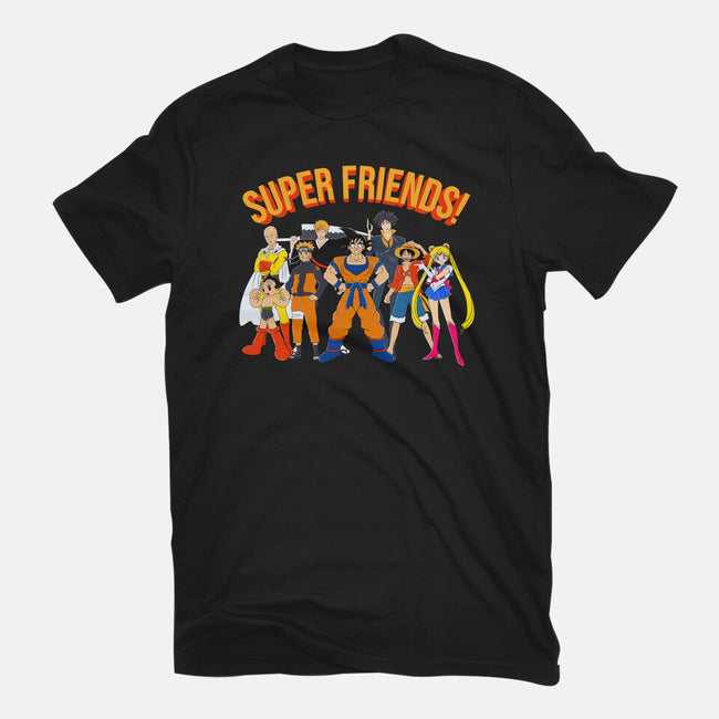 Super Anime Friends-mens basic tee-Gomsky