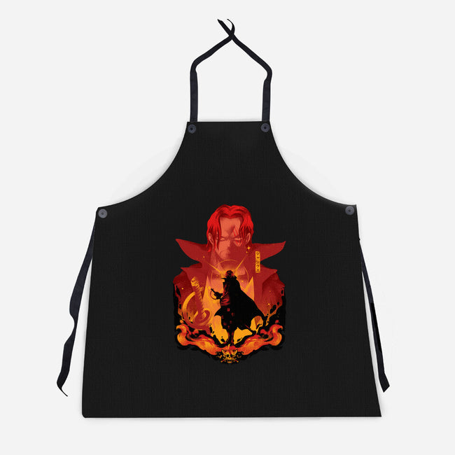 Red-Haired Shank-unisex kitchen apron-hypertwenty