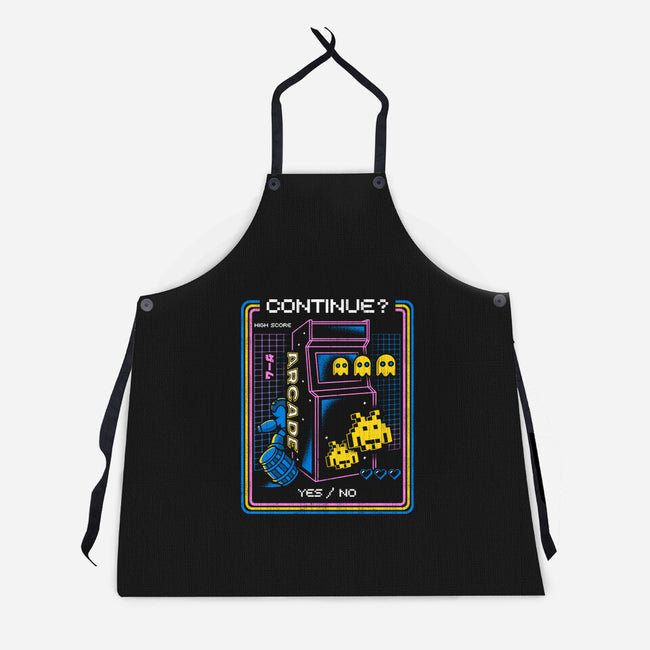 Retro Arcade Gaming-unisex kitchen apron-Logozaste