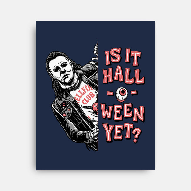 Halloween Yet?-none stretched canvas-momma_gorilla
