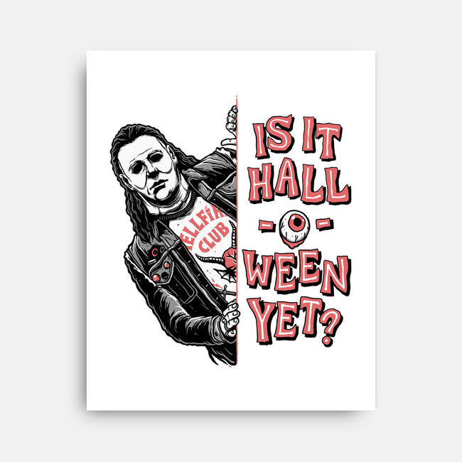 Halloween Yet?-none stretched canvas-momma_gorilla