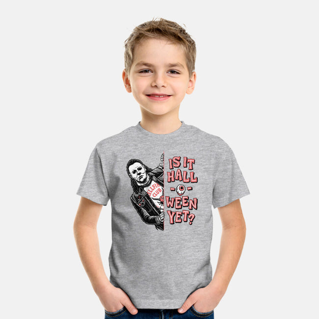 Halloween Yet?-youth basic tee-momma_gorilla