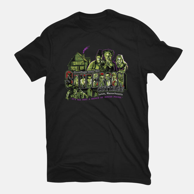 Greetings From The Sandersons-womens fitted tee-goodidearyan