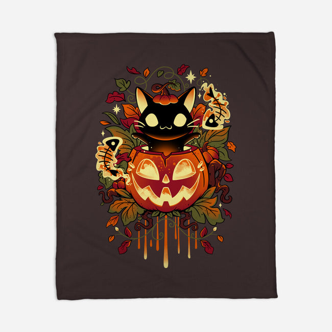 Autumn Tricks-none fleece blanket-Snouleaf