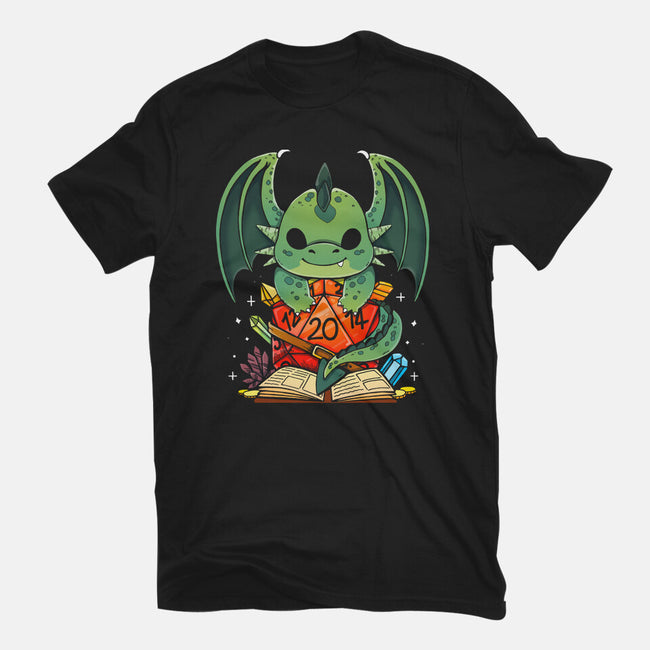 Cute Dragon Dice-mens basic tee-Vallina84