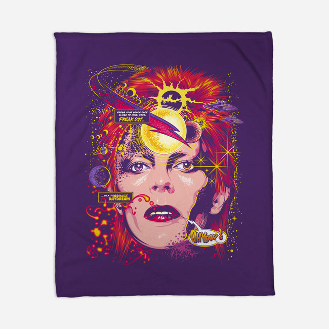 Space Face-none fleece blanket-CappO