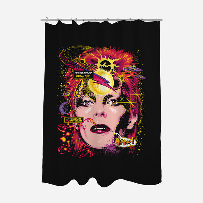 Space Face-none polyester shower curtain-CappO