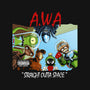 Aliens With Attitude-womens v-neck tee-goodidearyan