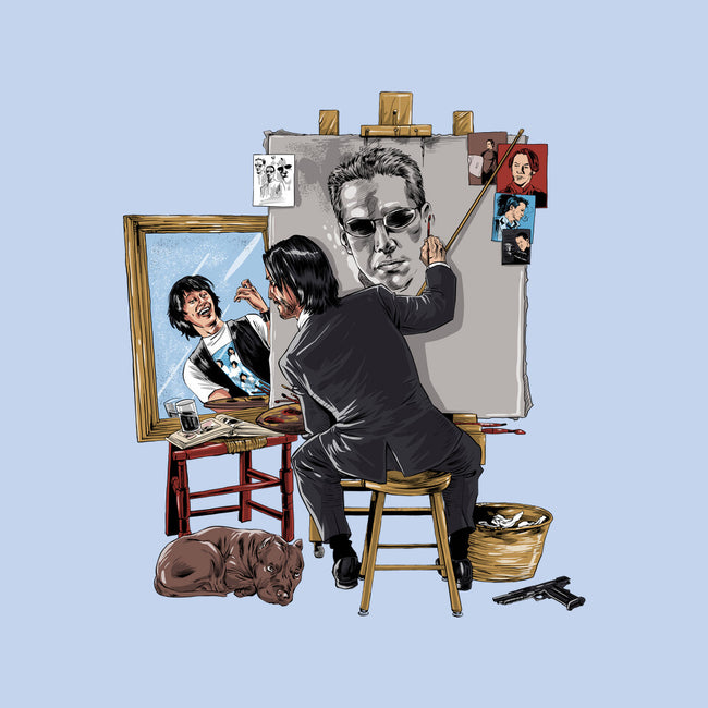 Keanu Triple Self-Portrait-none stretched canvas-zascanauta