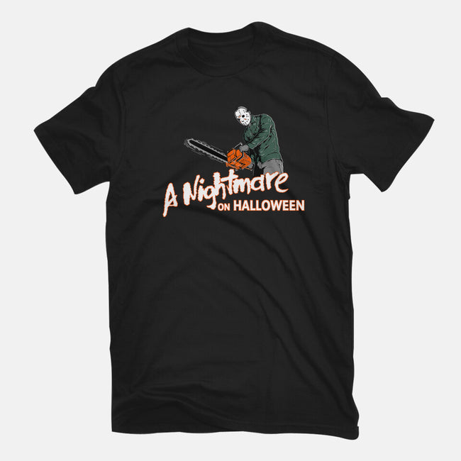 A Nightmare On Halloween-womens fitted tee-goodidearyan