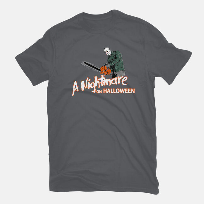 A Nightmare On Halloween-womens fitted tee-goodidearyan