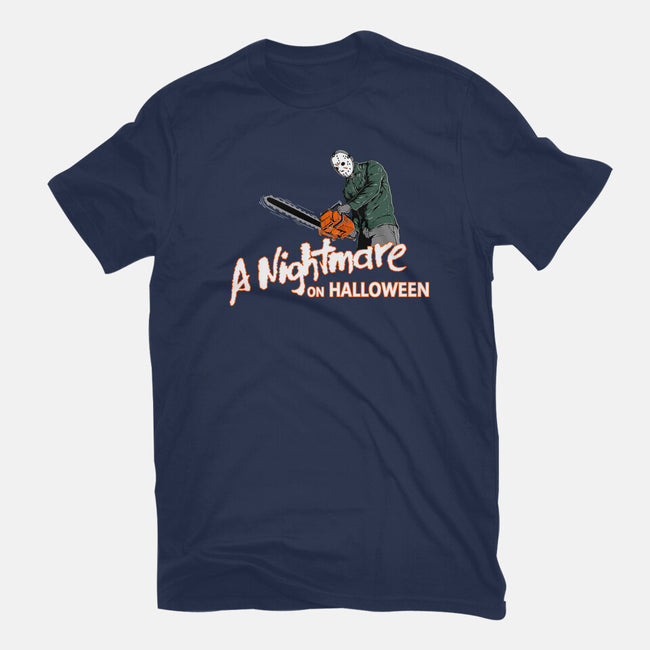 A Nightmare On Halloween-womens fitted tee-goodidearyan