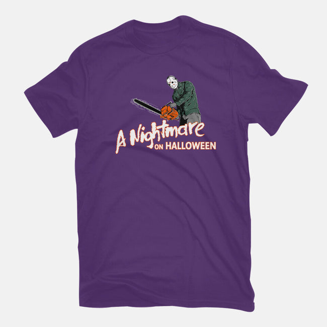 A Nightmare On Halloween-womens fitted tee-goodidearyan