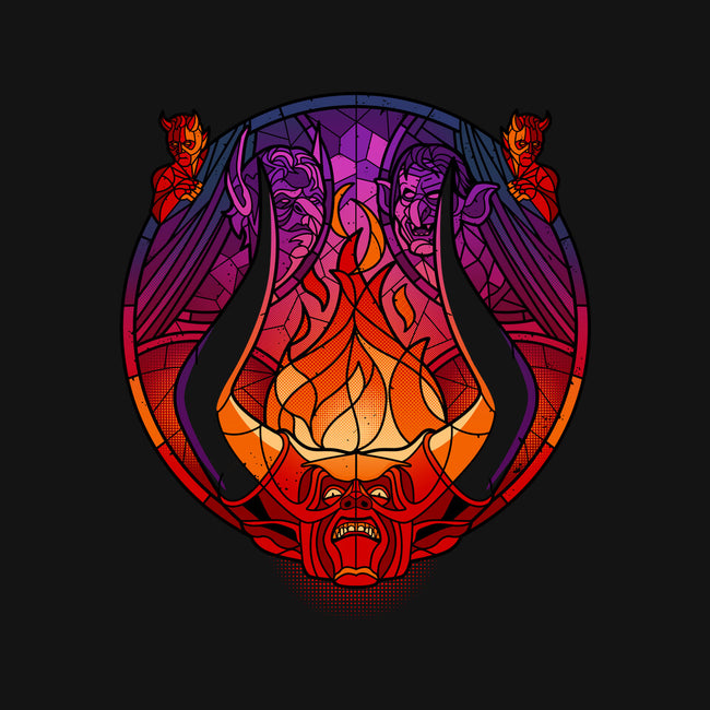 Stained Glass Darkness-none drawstring bag-daobiwan